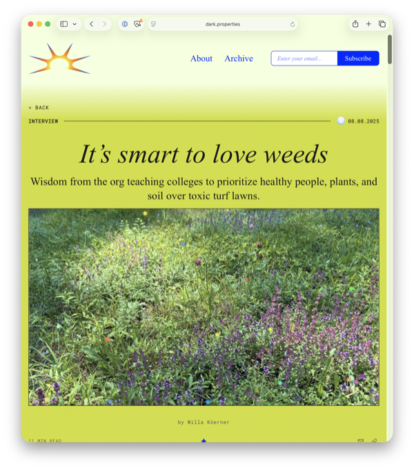 Dark Properties website screenshot